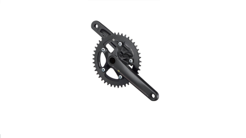 Система SAMOX GRAVEL 1/2"x11/128" 44T алюм, 175мм алюм,  интегр. вал, черн.