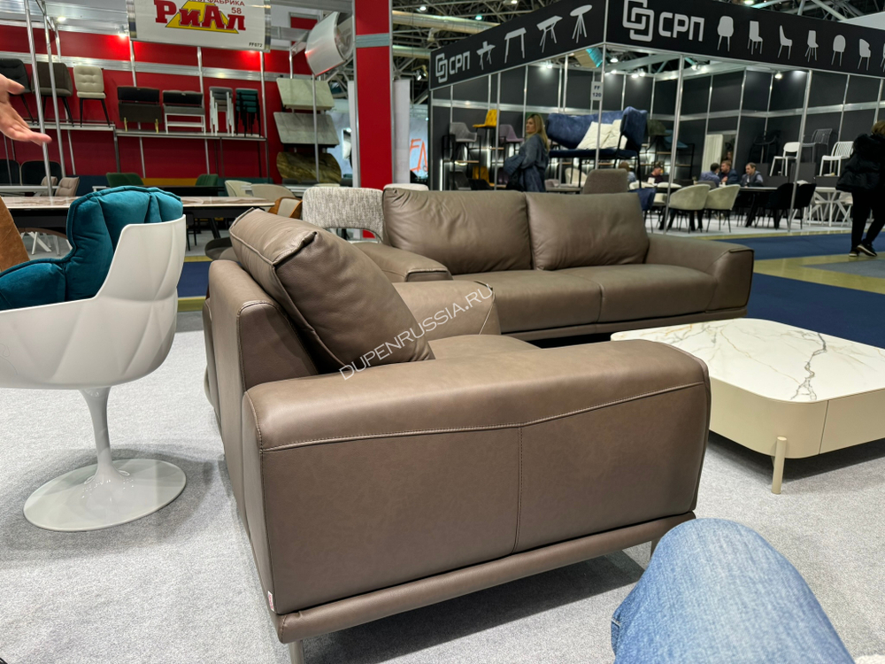 Диван Rizzo 878 (2-х местный) коричневый