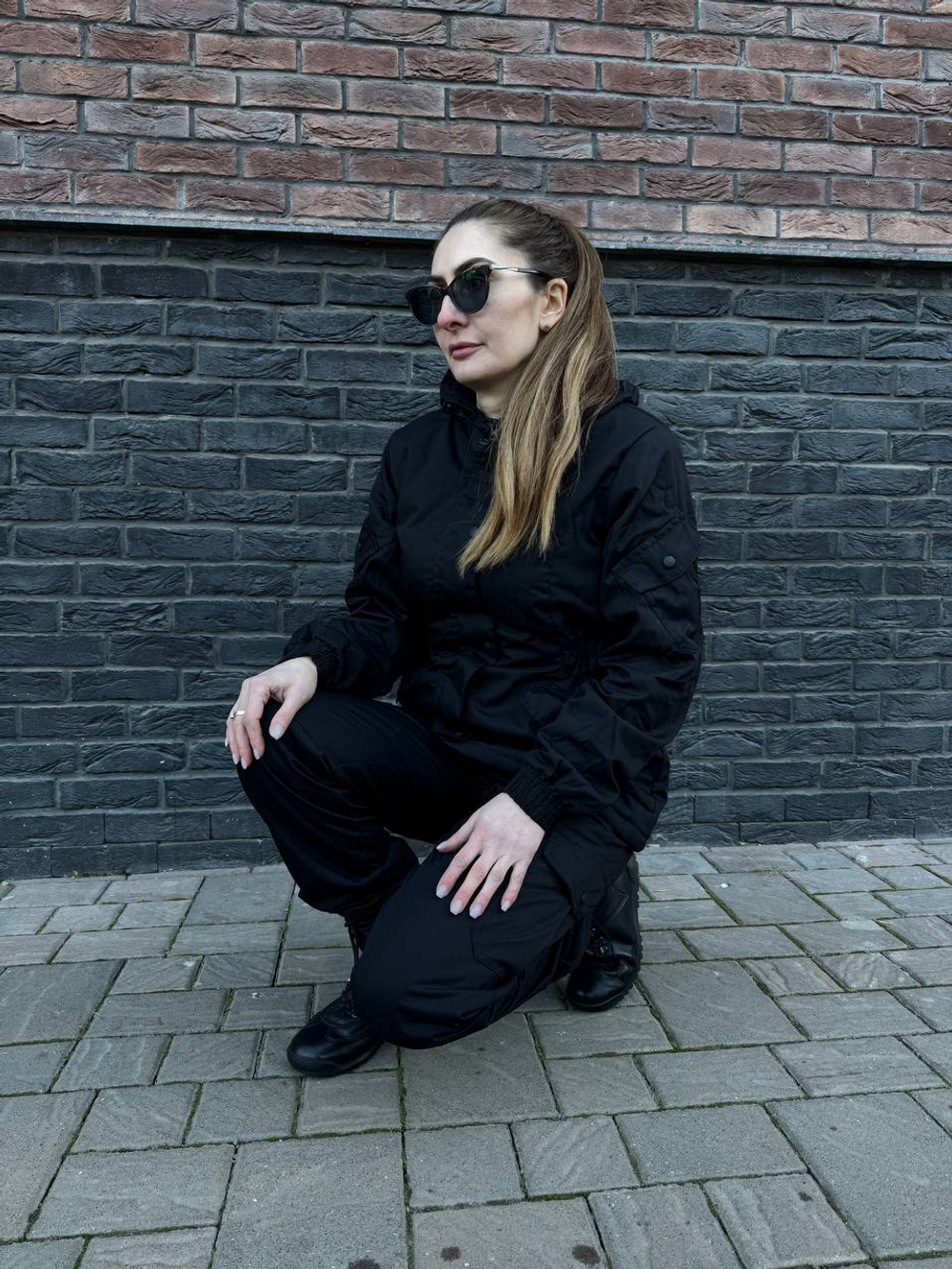 Женская горка Валькирия флис / осень-зима / чёрный