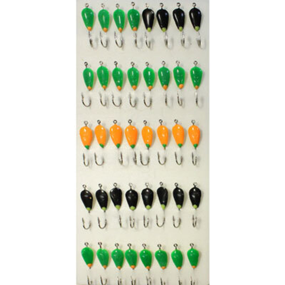 Мормышка фосфорная №06, крючок №12 (2 упакпо 10 шт) 0,08g