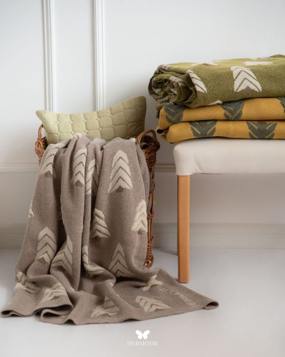 Плед Crimson Sofa Shawl Olive 200 × 250 см 130220336 Иран