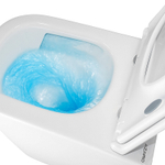 Унитаз подвесной Azario RIANO 350х490х350 безободковый, слив "Скрытое Торнадо", с быстросъемным сиденьем микролифт (AZ-2808E)