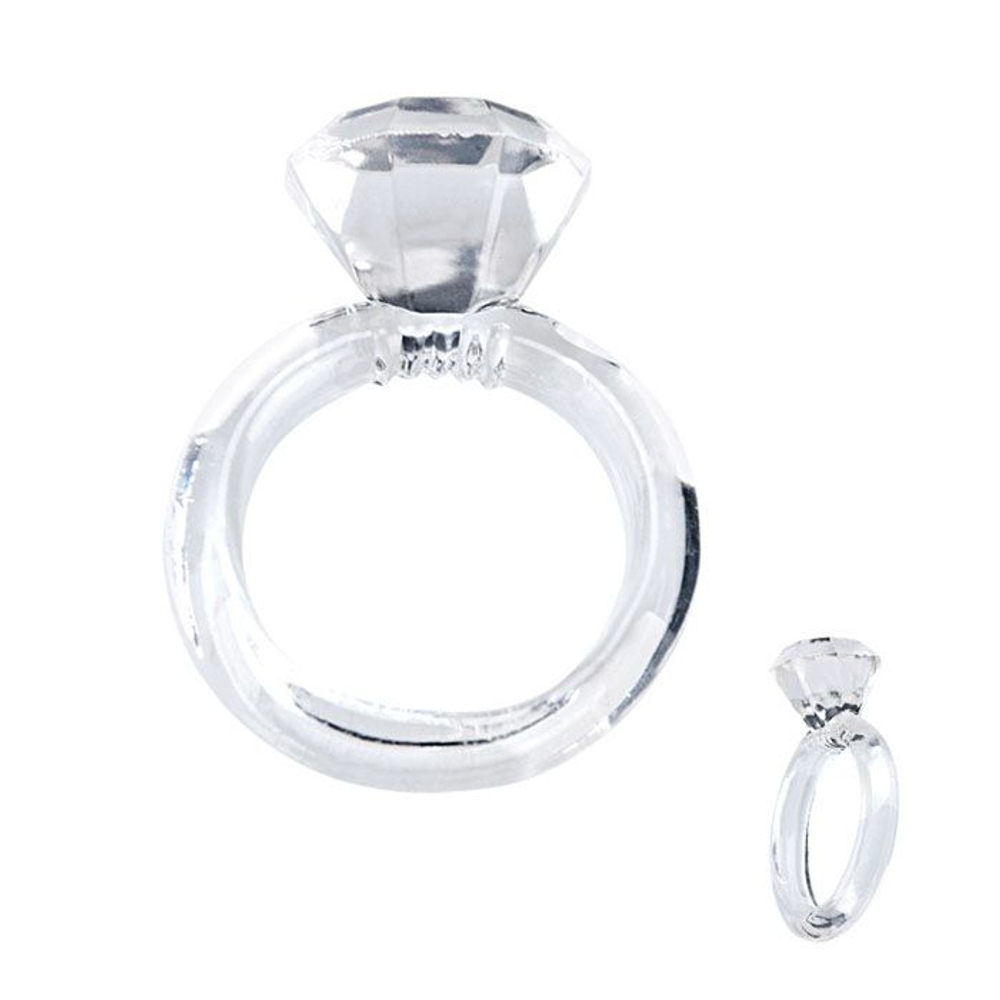 Кольцо на пенис с бриллиантом (Цвет: прозрачный)