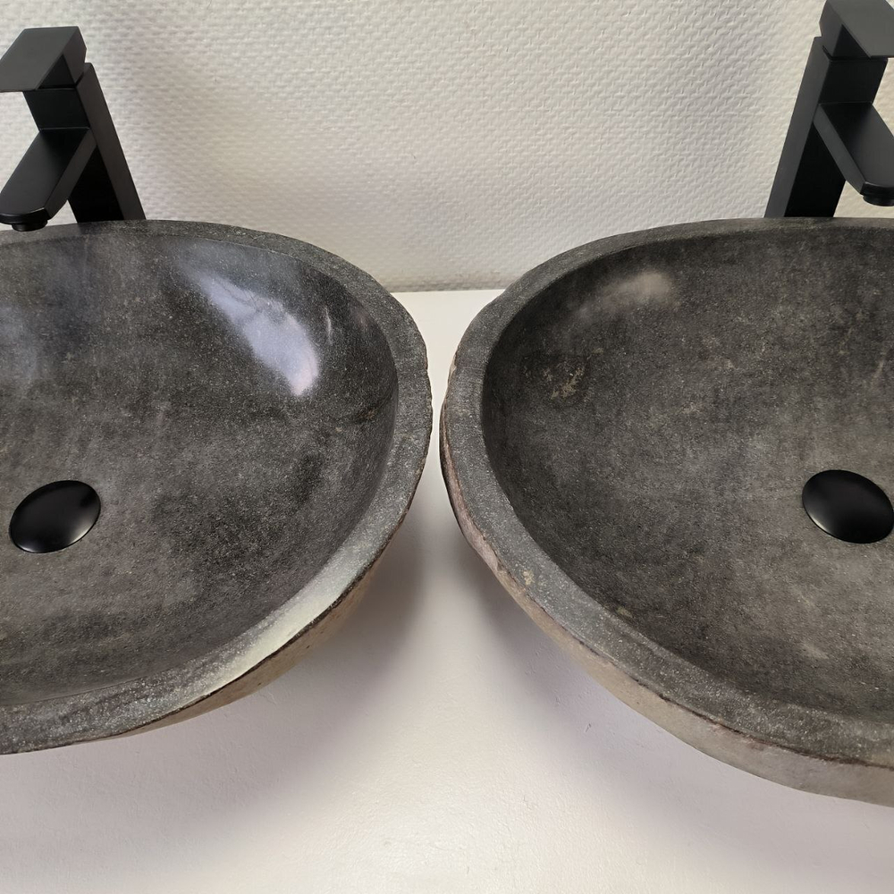 Раковина из речного камня ПАРА! RS-63831 56*44*15 2шт 0127