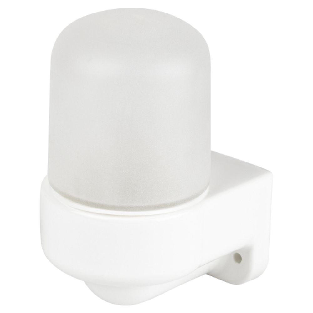 Светильник ЭРА НББ 02-60-003 для бани и сауны керамика/стекло угловой IP54 E27 max 60Вт белый НПБ400 | Светильники ЖКХ IP54