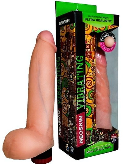 Реалистичный фаллоимитатор вибромассажёр Neoskin HUMAN FORM (20,5 см) (Цвет: телесный)