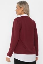 Пуловер На высоте (вишневый) Б14324-12М LT Collection