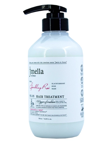 JMELLA - МАСКА ДЛЯ ВОЛОС ПАРФЮМИРОВАННАЯ С АРОМАТОМ РОЗЫ IN FRANCE SPARKLING ROSE HAIR TREATMENT, 500 МЛ