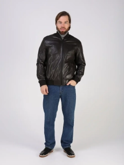 Кожаная куртка демисезонная Турция бомбер