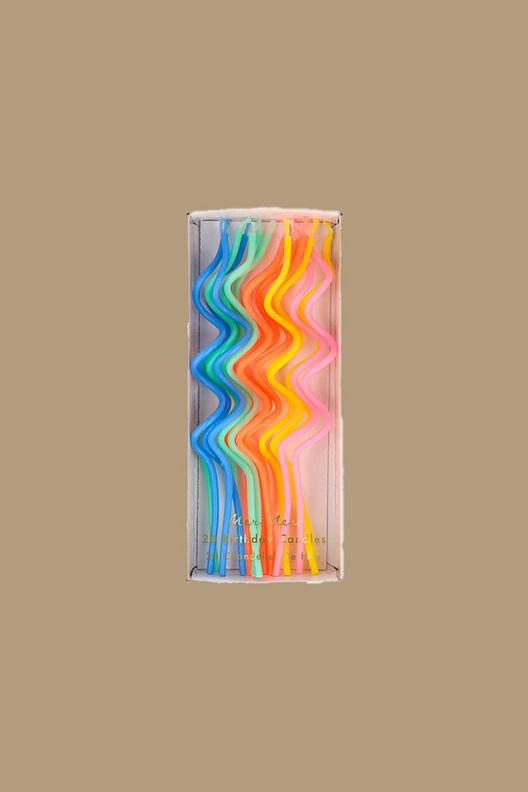 Свечи закрученные, набор 20 шт / Meri Meri