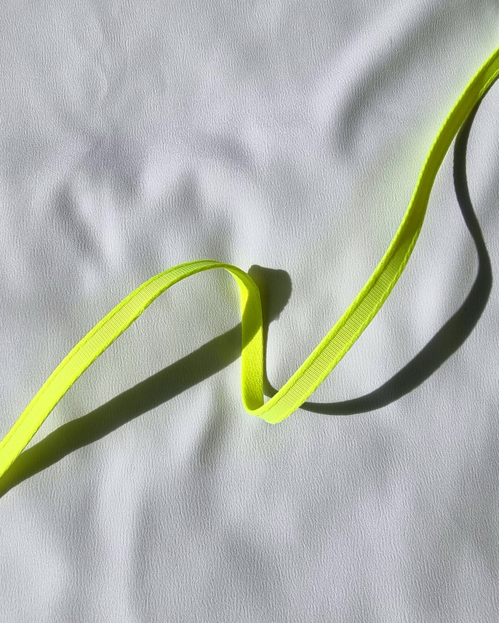 Туннельная лента бесшовная лимон-лайм неон