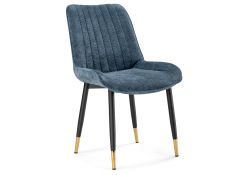 Стул на металлокаркасе Seda 1 blue / black / gold