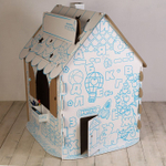 ХОММИК Картонный домик раскраска