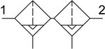 LFMBA-3/8-D-MINI-A Комбинация фильтров тонкой очистки