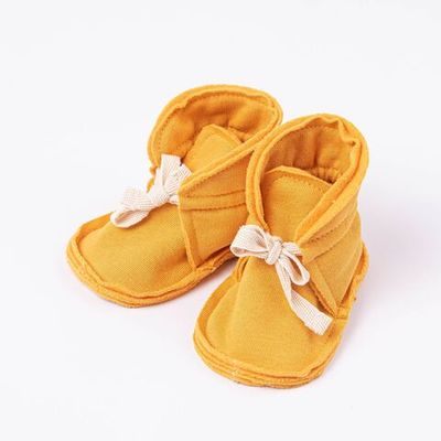 Warm mocks 3-18 months - Mustard