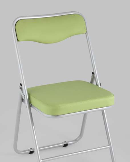 складной Джонни экокожа салатовый каркас металлик