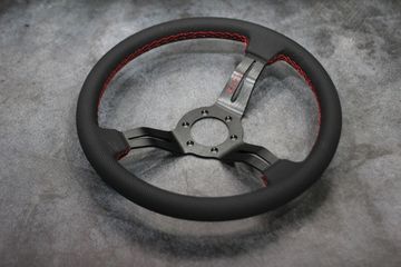 Спортивный руль Nardi Style кожа с выносом 60мм чёрный