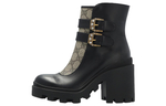 Gucci Wmns Ankle Boot "Buckles - Black Beige" Women"s