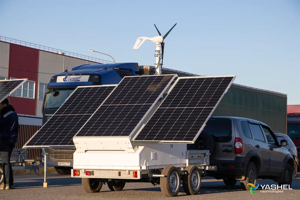 Передвижная электростанция ветро-солнечная