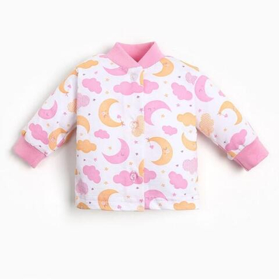 Кофточка для девочки А.70-6 КТ, цвет белый/облачки, рост 80 см (Юниор Текстиль)