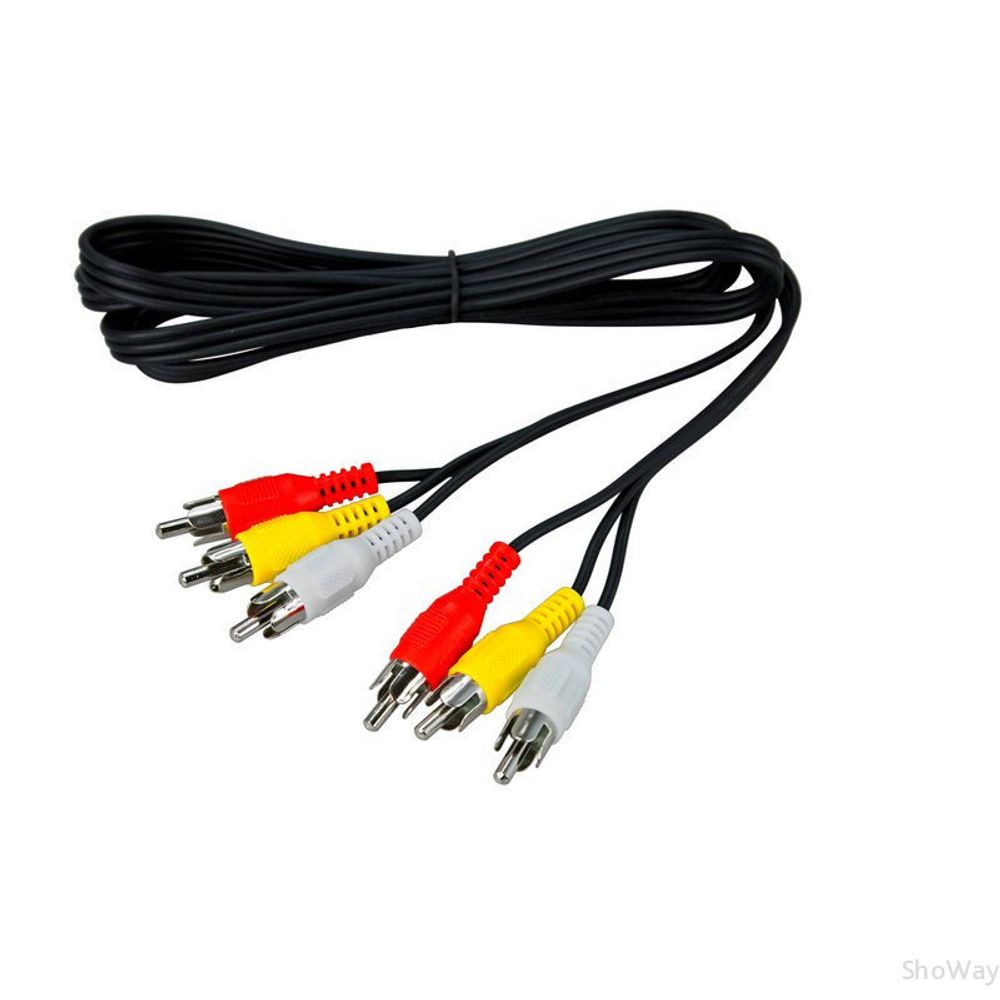 Кабель 3RCA x 3RCA -1.0 м. Сигнал