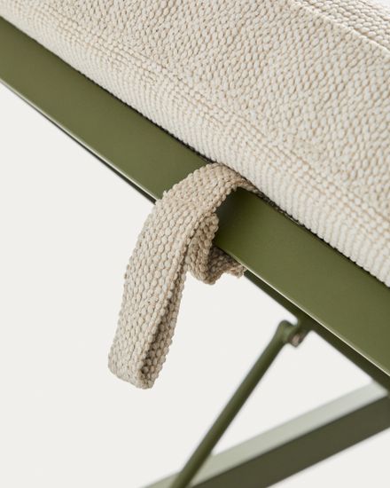 Шезлонг Kionia из зеленого алюминия