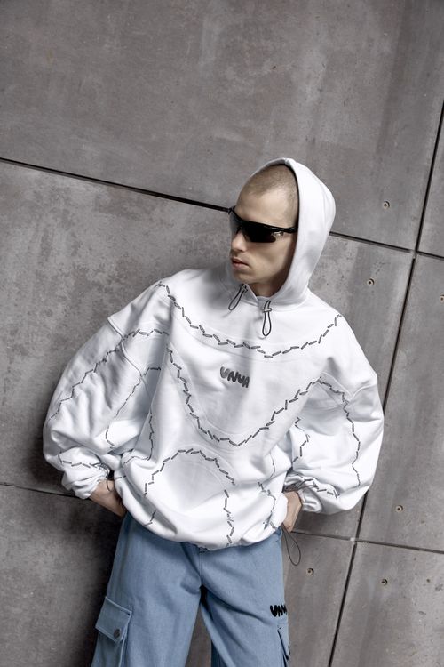 Худи VNVA Noise белое