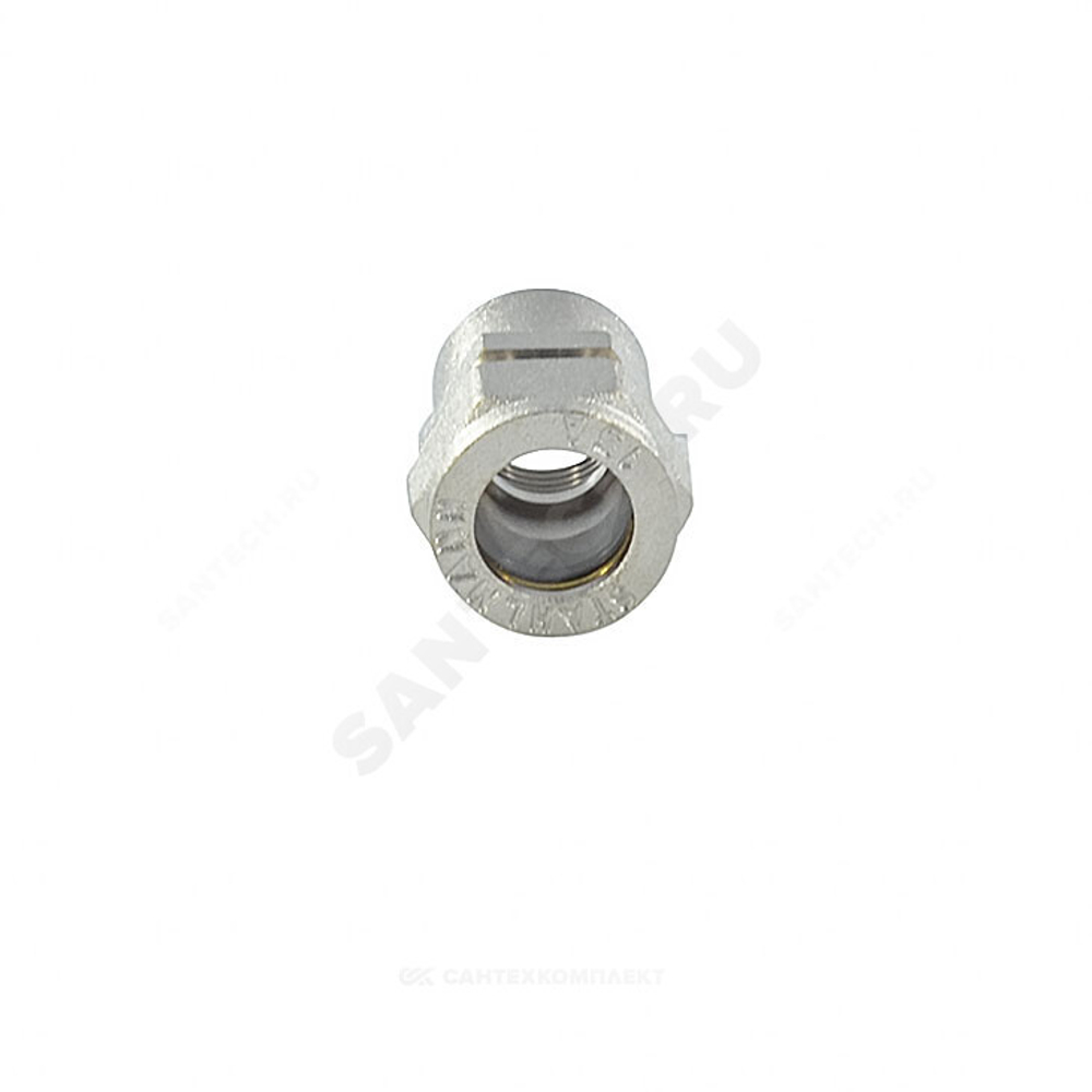 Муфта латунь никель 15Aх1/2" обжим/ВР STAHLMANN SSFL1501/2NEF