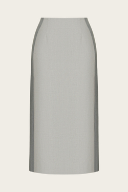 Серая юбка-карандаш с лампасами "Симона 2"