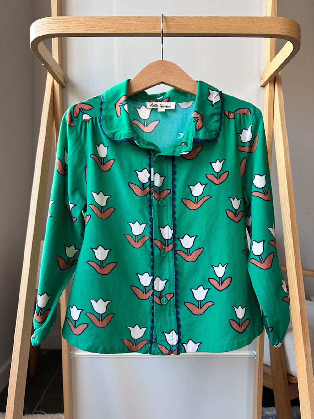 Блузка Hello Simone из хлопка с вискозой, 104