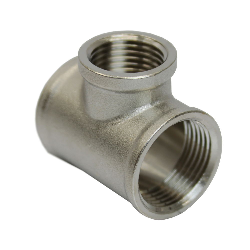 Тройник 3/4'' - 1/2'' - 3/4'' вн/вн/вн 20-15-20 никель