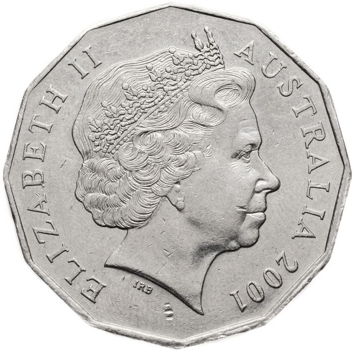 50 центов 2001 Австралия «Столетие Федерации - Австралия»