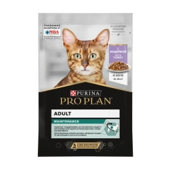 Pro plan 85г пауч влажный  корм для взрослых кошек, кусочки с индейкой в желе