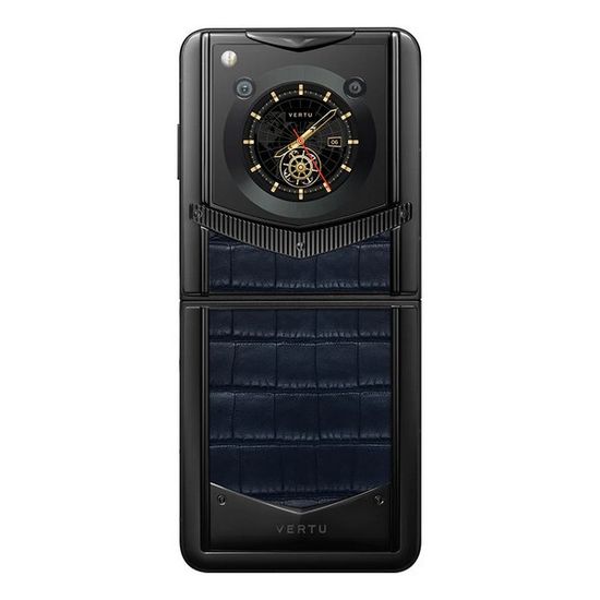 Vertu Ironflip морской голубой (кожа аллигатора)