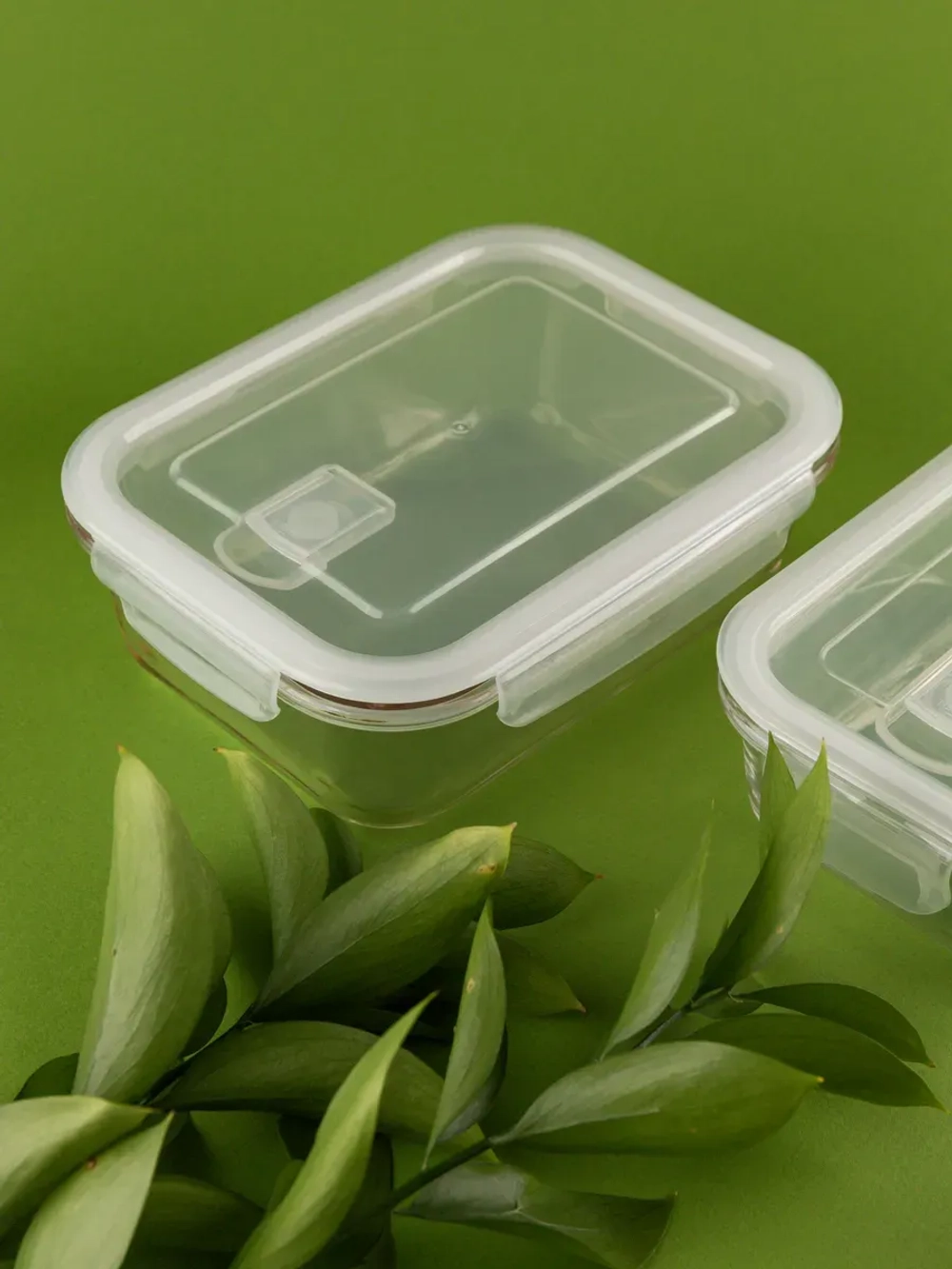 Контейнеры для еды стеклянные, 620 мл. 2 шт, 1030 мл. 1 шт.