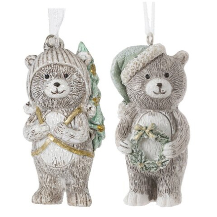 GAEM Изделие декоративное подвесное "Медвежонок", L3,5 W3,5 H7 см, 2в.