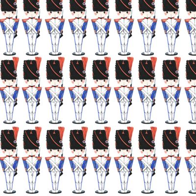 солдатики Наполеона акварельный принт