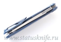 Нож Широгоров Флиппер 95 М390 синее анодированиефотография - 10