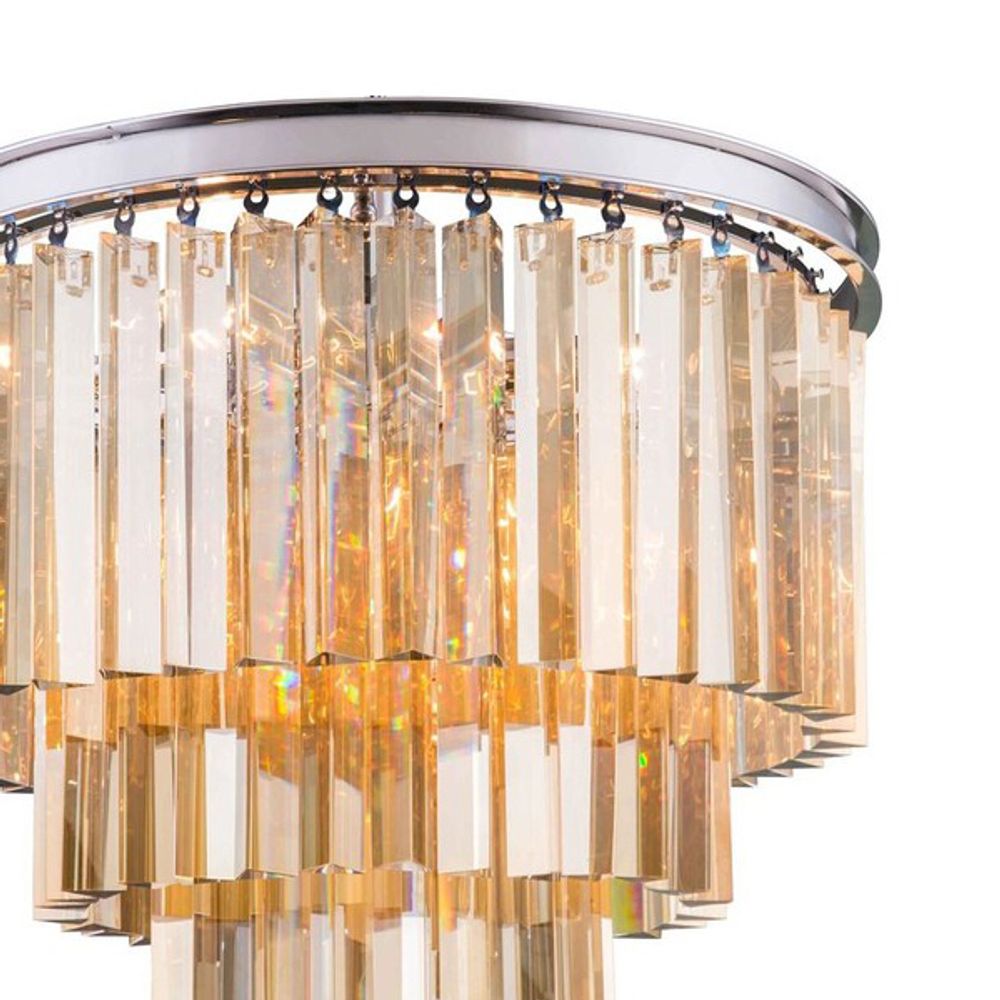 Люстра Helix chrome/amber