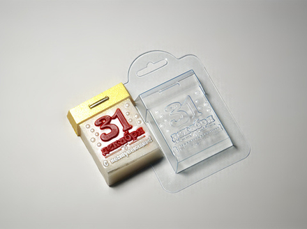 Форма для шоколада КАЛЕНДАРЬ 31 декабря, пластик