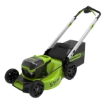 Аккумуляторная газонокосилка Greenworks GD60LM51SPK4 60В самоходная (1 x 4 Ач, ЗУ) нож 51 см, 2514307UB