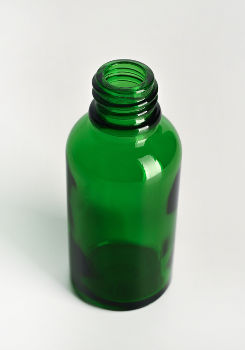 Зеленый стеклянный флакон 30 мл.