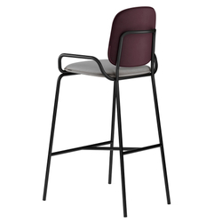 Стул барный Latitude Ror 2 Frame черный/пурпурный/серый