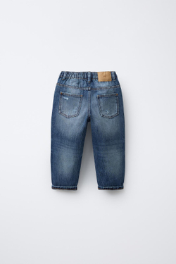 ZARA ДЖИНСЫ BAGGY, СИНИЙ