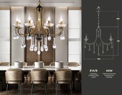 Ambrella Подвесная люстра с хрусталем Classic TR4953