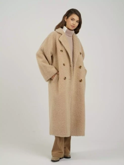 Шуба из шерсти экошуба, SilverFox (арт. 2323)