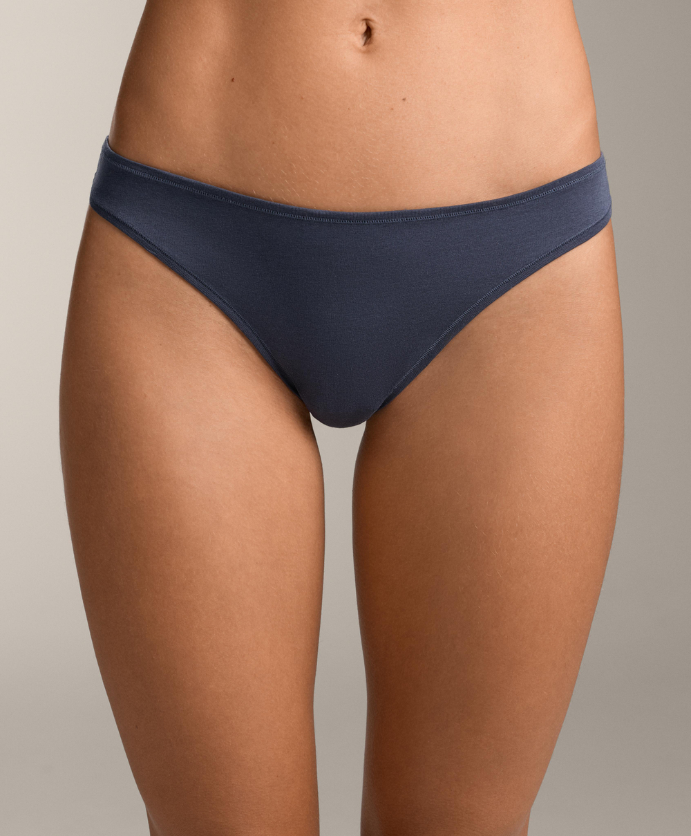 OYSHO Набор из 5 пар трусов-бразильяно из хлопковой смеси, темно-синий