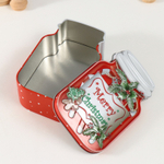 Шкатулка металл "Банка с леденцами" красная 15,5х10х5,5 см 10500802