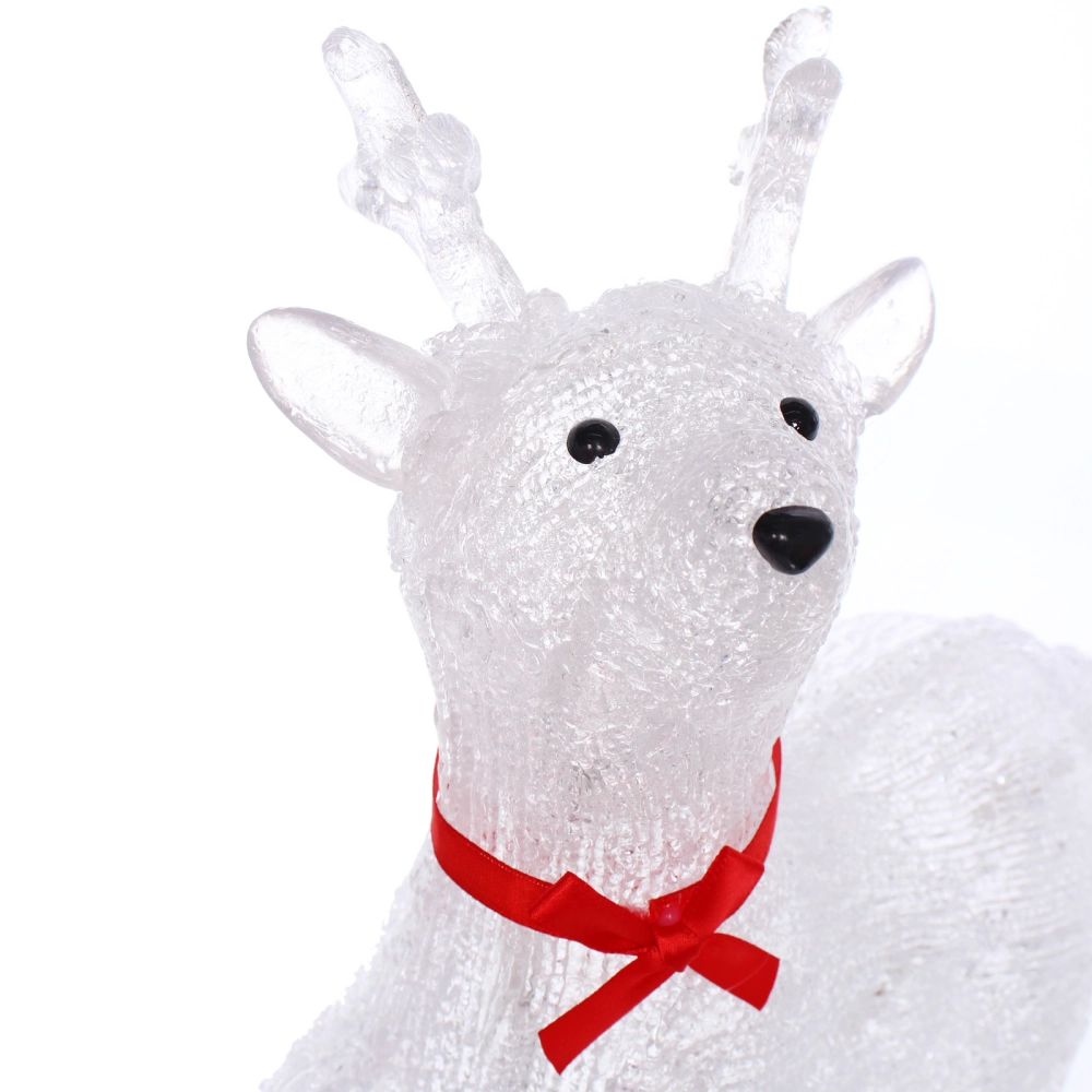 Фигура светодиодная «Счастливый Оленёнок» 23х15х21 см, 20 ламп LED