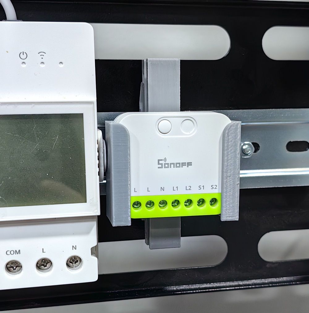 Крепеж на DIN-рейку горизонтальный ( MINI-ZB/2GS DUO, MINI-ZB/DIM)